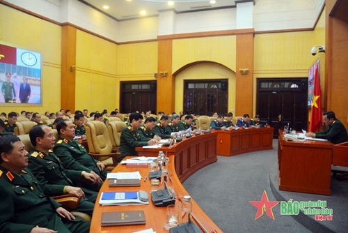 Thượng tướng Võ Minh Lương chủ trì Hội nghị Tổng kết công tác khối các cơ quan tư pháp, thanh tra, pháp chế, kiểm toán và công tác 1389 trong Quân đội